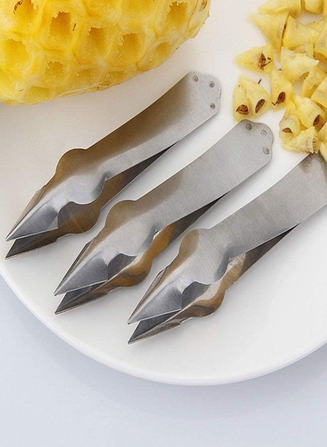 HELIMIX 3pack Convenient Seed Remover Pineapple Eye Peeler Slicer Clip Fruit Corer Kitchen Tool - Image 1